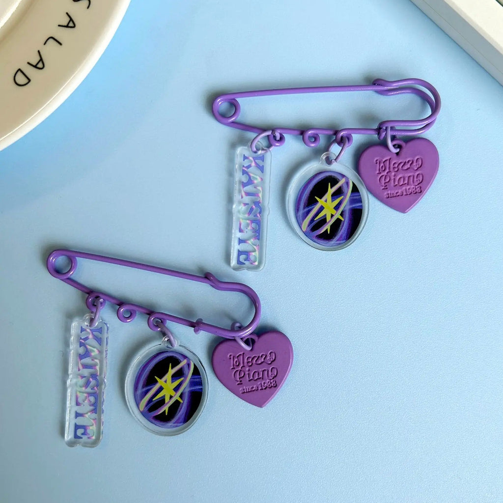 KATSEYE Signature Purple Pin