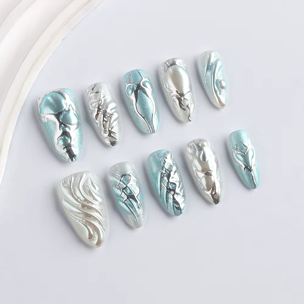 LE SSERAFIM MAMA Stage Press-On Nails