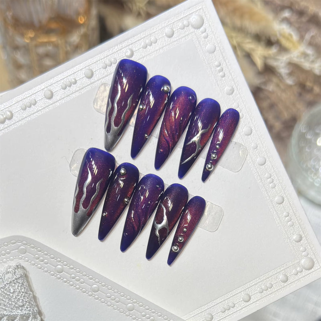 AESPA Purple Concept Multi-Design Press-On Nails