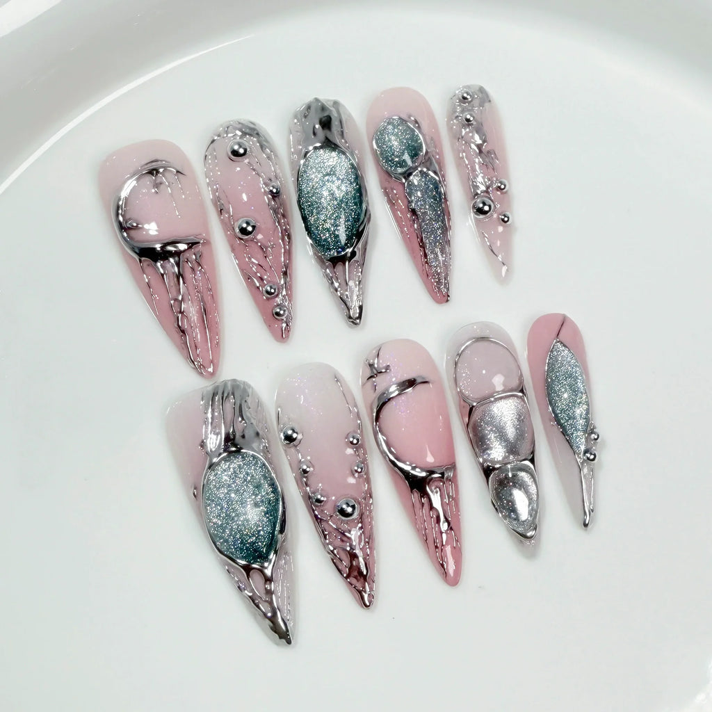 AESPA Armageddon 4 Members Custom Press-On Nails
