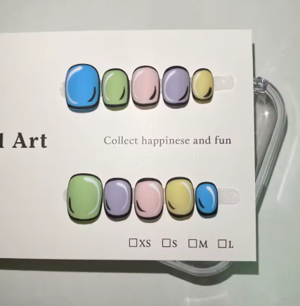 BTS Comic Pop Colorful Press-On Nails