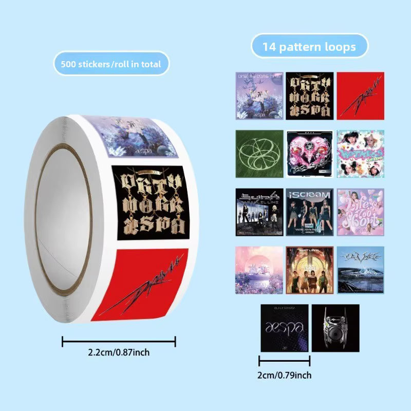 aespa Album Cover Art Sticker Roll