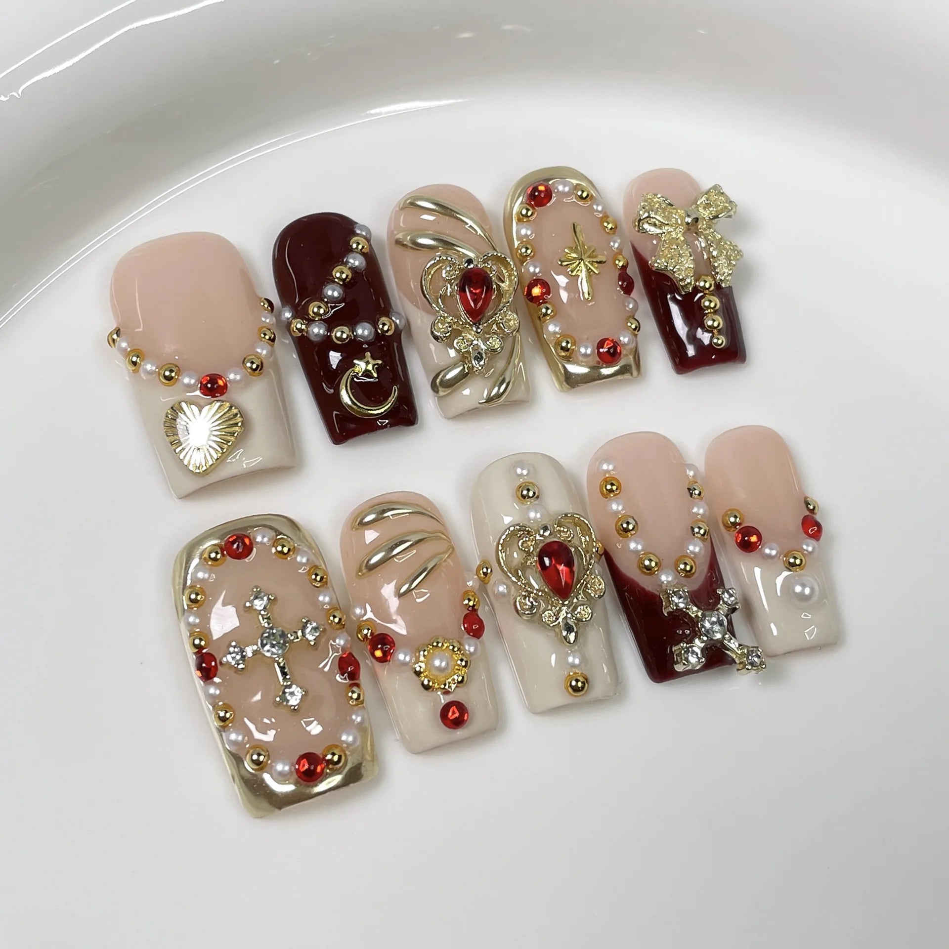 Stray Kids Imperial Met Gala Press-On Nails