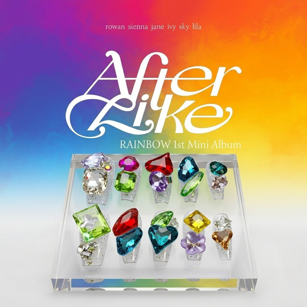 IVE "After Like" Rainbow Gem Press-On Nails