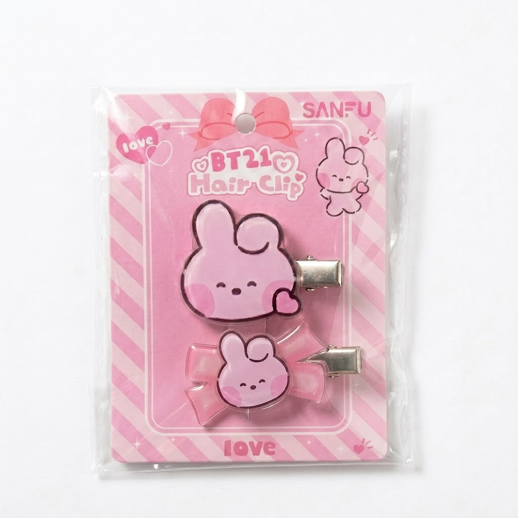 BT21 Hair Clip Sets