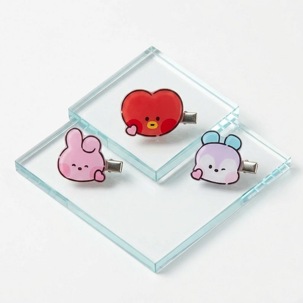 BT21 Hair Clip Sets