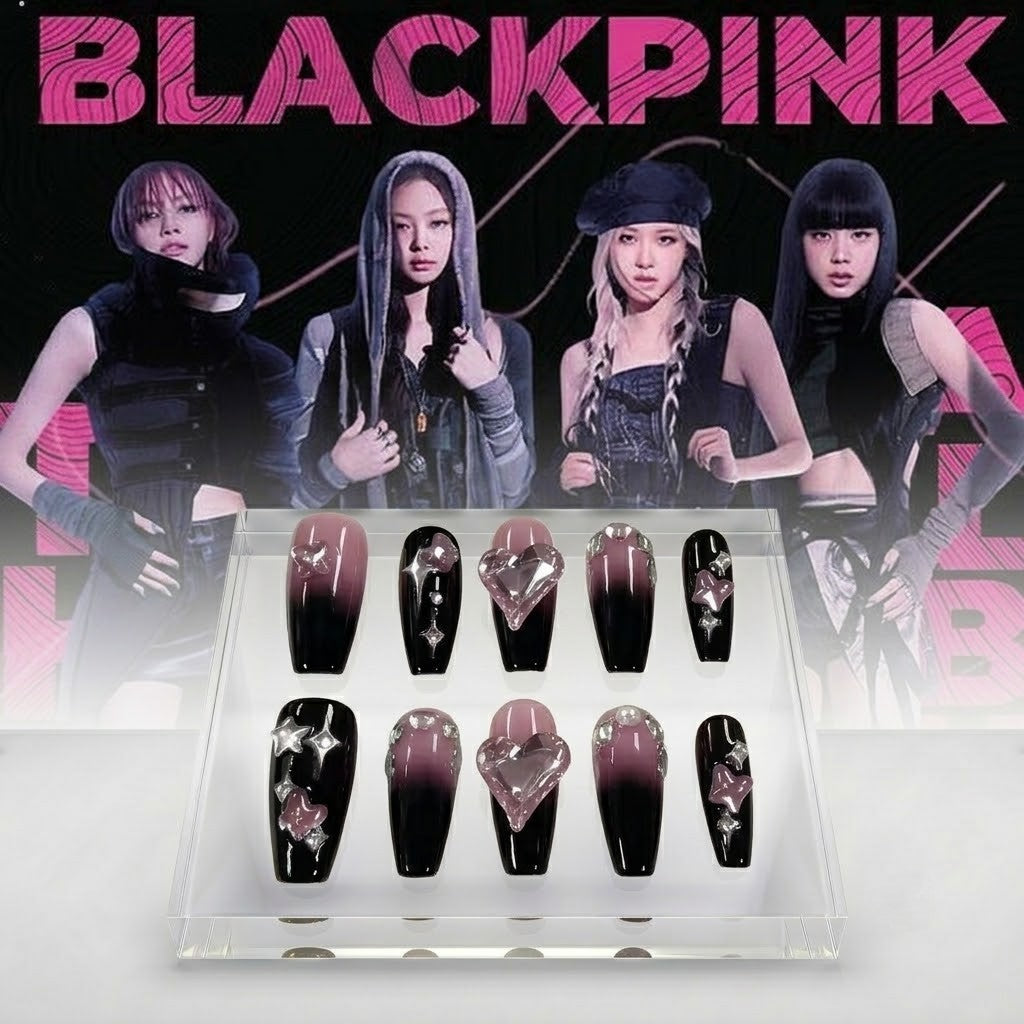 BLACKPINK Sovereign Heart Nails