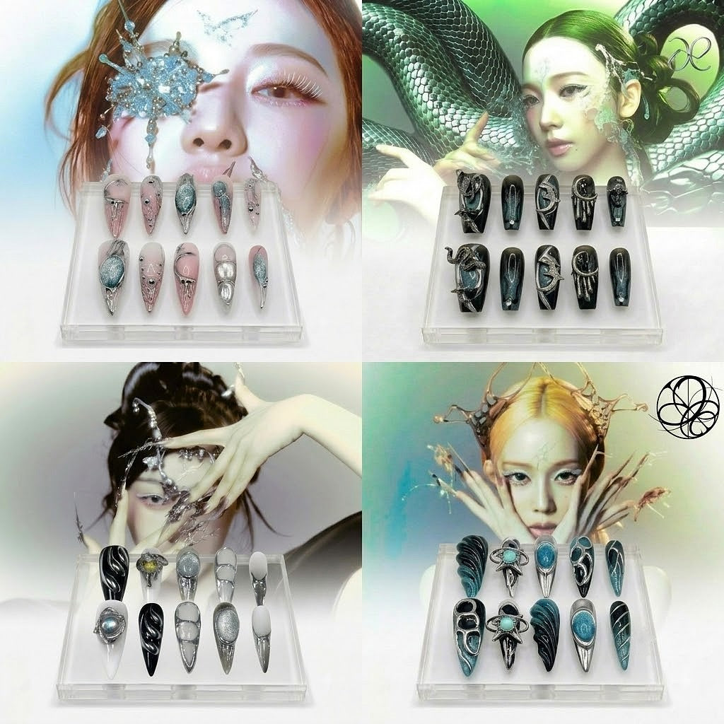 AESPA Armageddon 4 Members Custom Press-On Nails