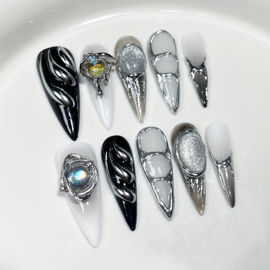AESPA Armageddon 4 Members Custom Press-On Nails