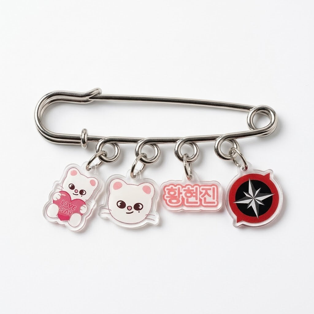 SKZOO Multi-Charm Identity Brooch