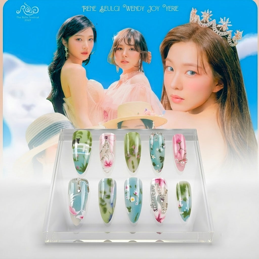 Red Velvet ReVe Festival Spring Press-On Nails