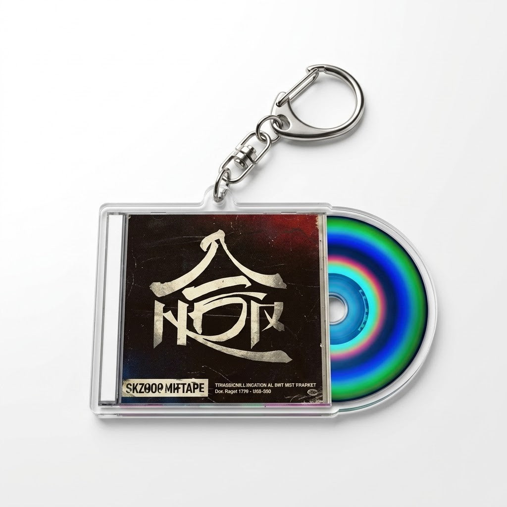 Stray Kids "Sliding CD" Album Keyring