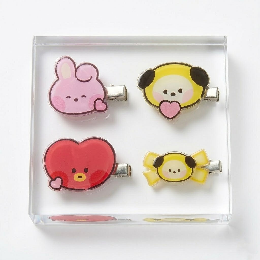 BT21 Hair Clip Sets