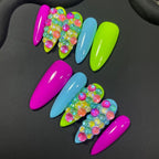UNCHILD Colorful Pop Press-On Nails