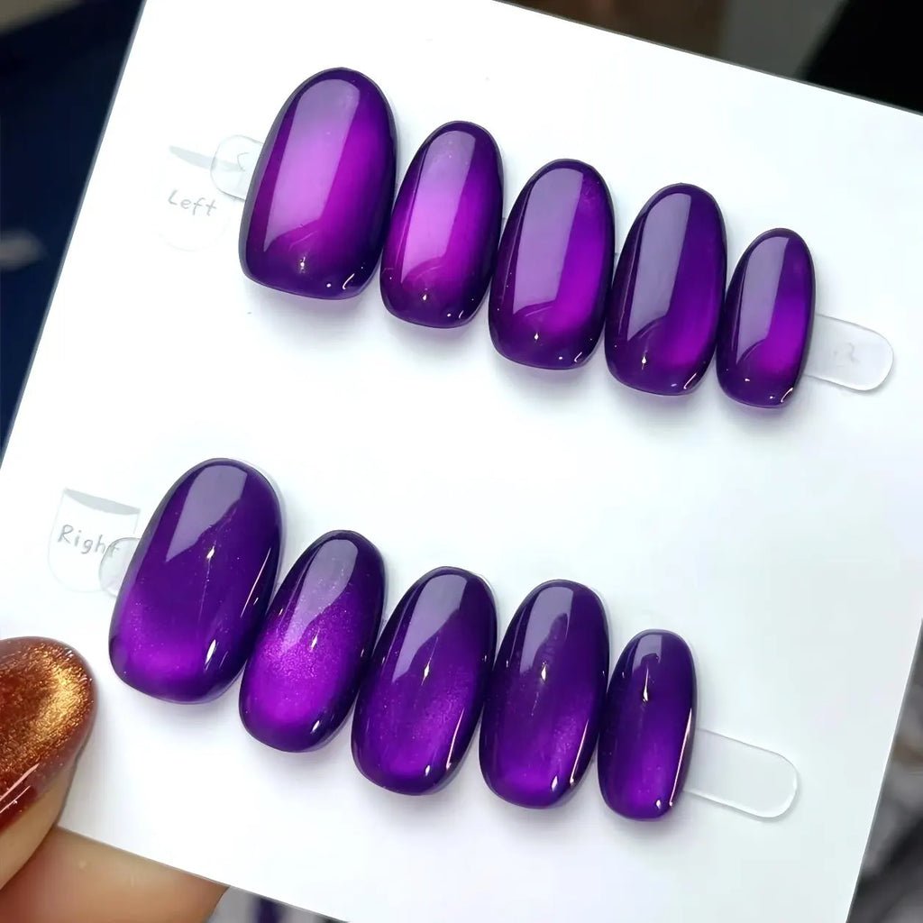IVE Yujin Resemblance Velvet Purple Nails