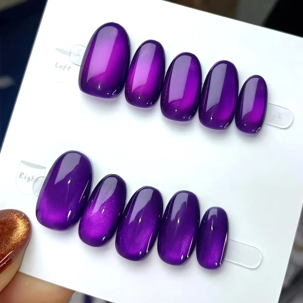 IVE Yujin Resemblance Velvet Purple Nails