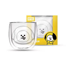 BT21 "Fill Me Up" 3D Double-Wall Glass