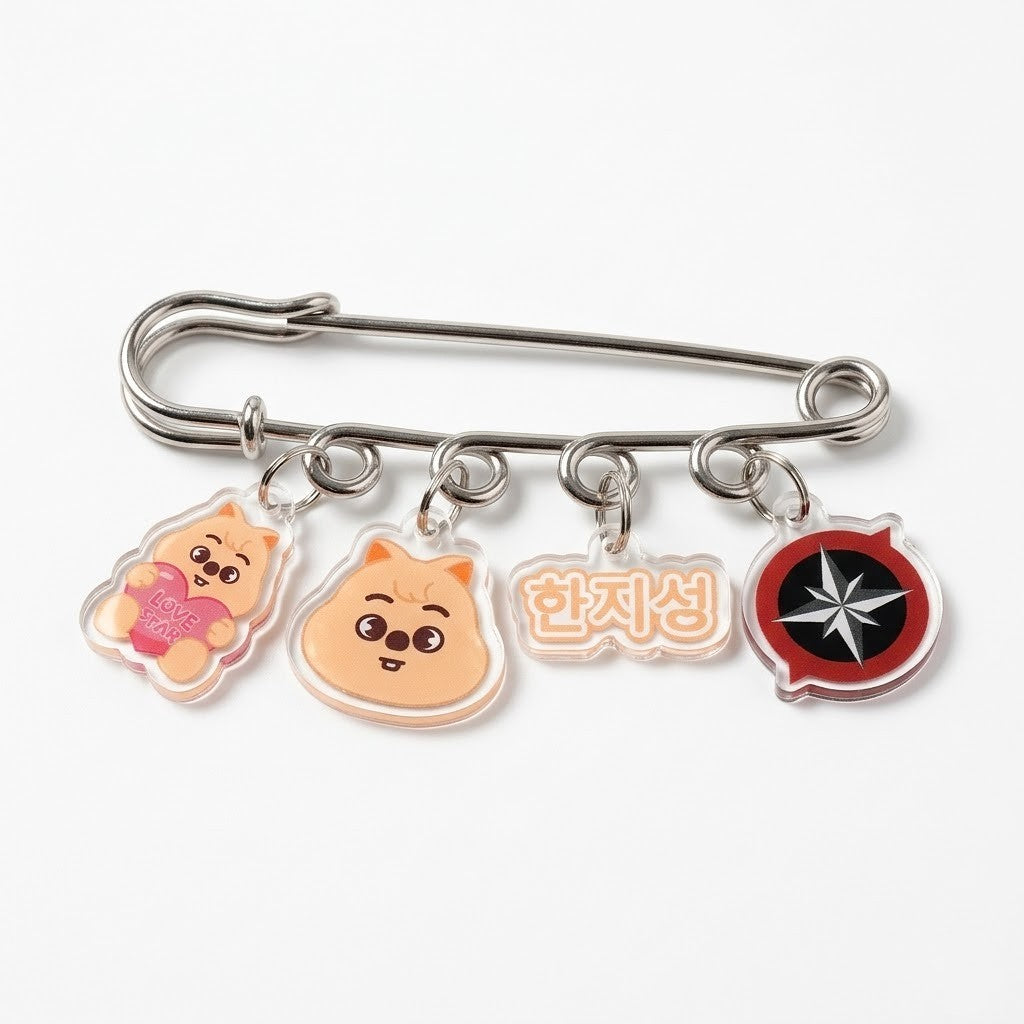 SKZOO Multi-Charm Identity Brooch