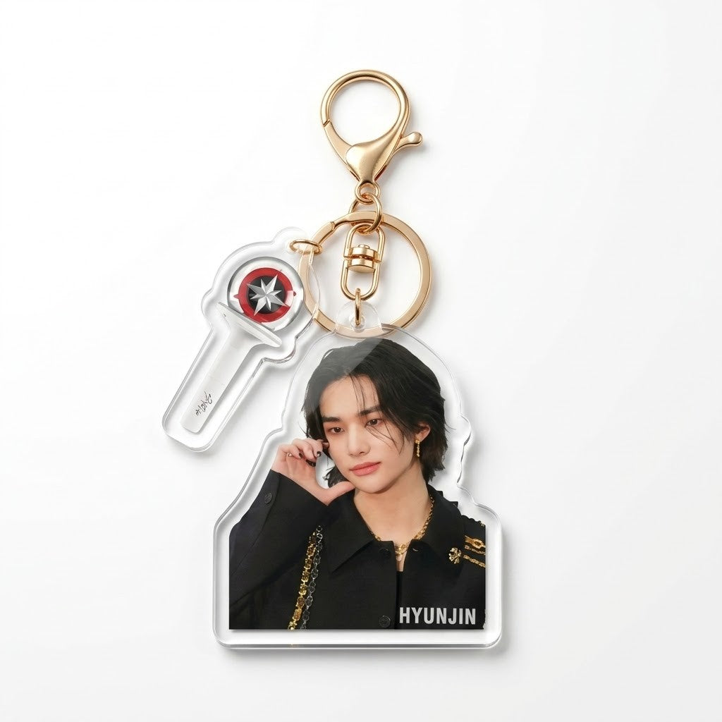 SKZ Shimmer Portrait Photo Keyring