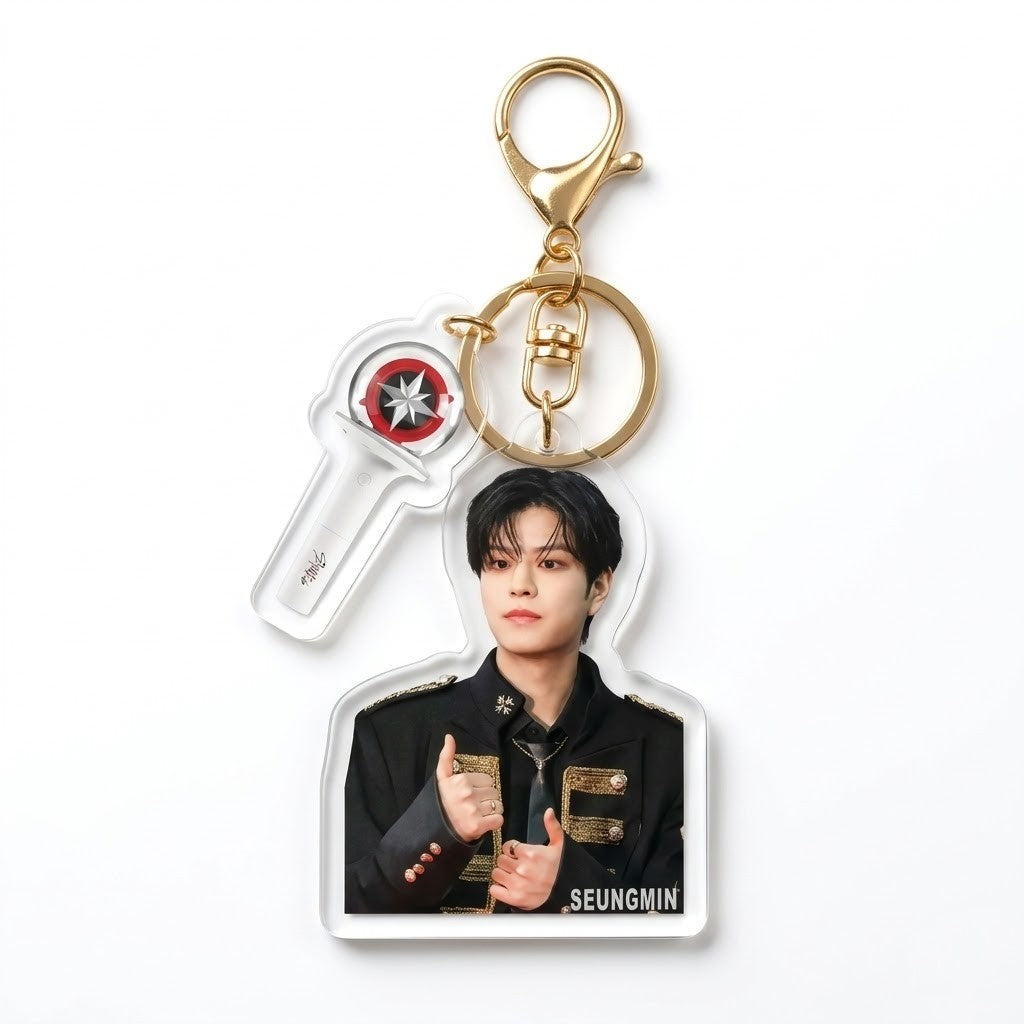 SKZ Shimmer Portrait Photo Keyring