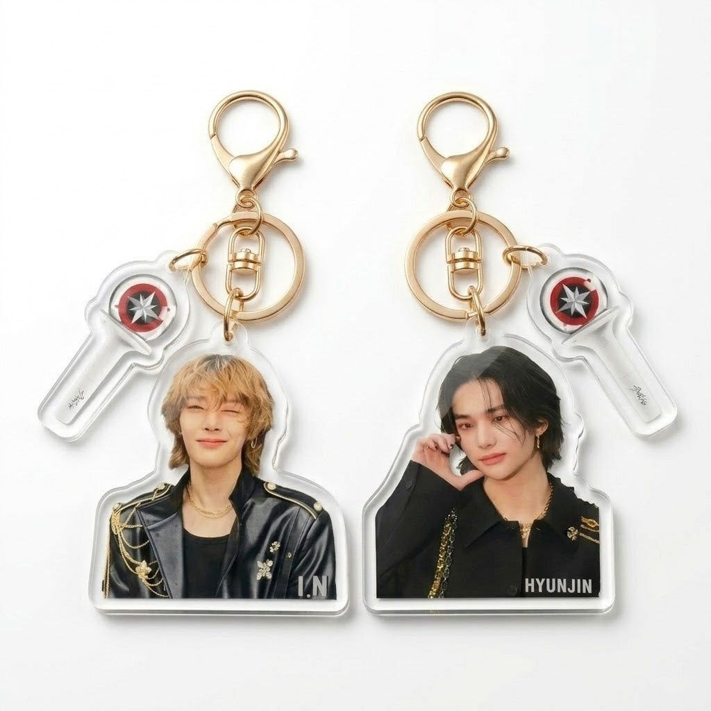 SKZ Shimmer Portrait Photo Keyring