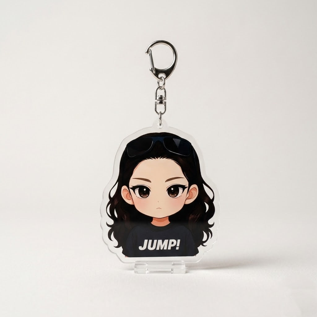 BLACKPINK JUMP Character Acrylic Keyring