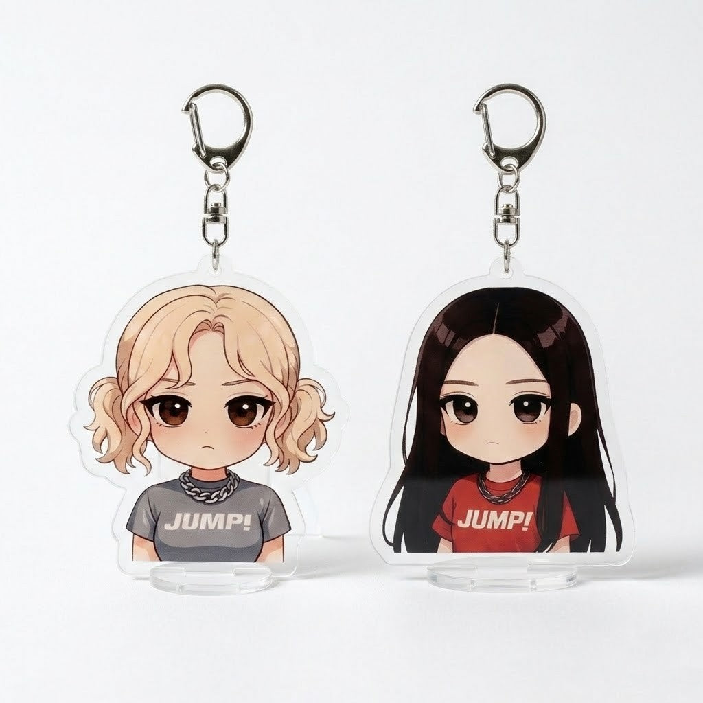 BLACKPINK JUMP Character Acrylic Keyring