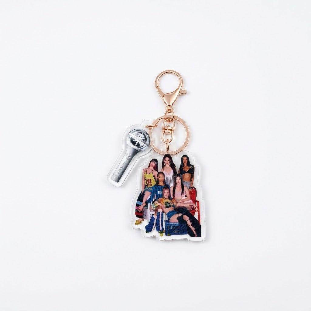 KATSEYE Signature Golden Logo Keyring