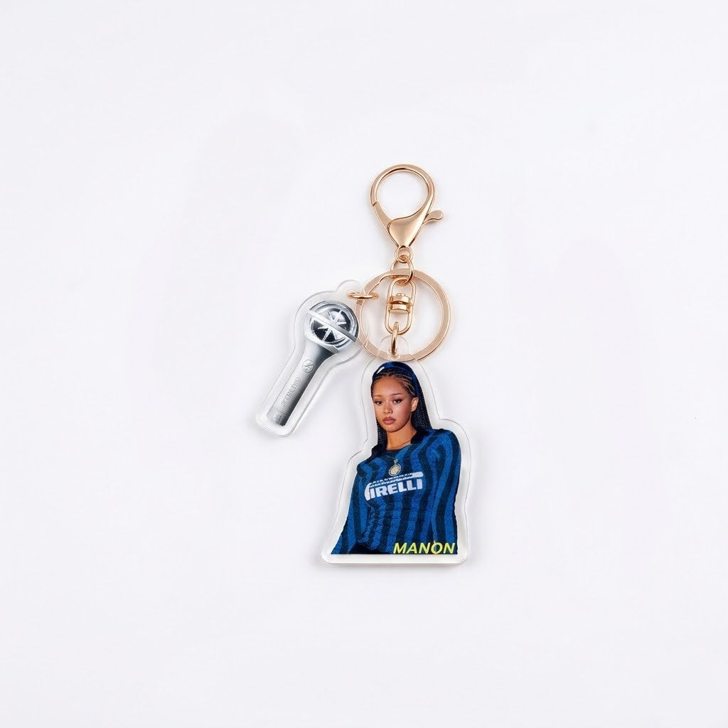 KATSEYE Signature Golden Logo Keyring