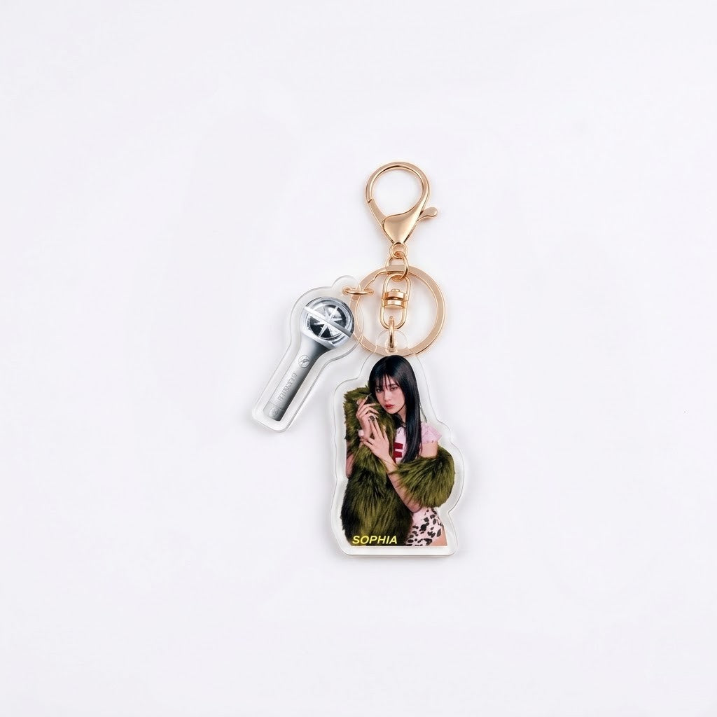 KATSEYE Signature Golden Logo Keyring