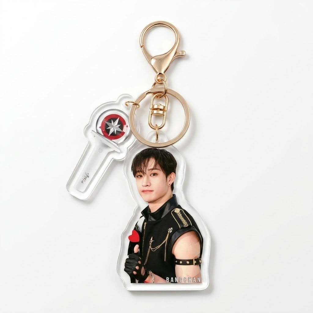 SKZ Shimmer Portrait Photo Keyring