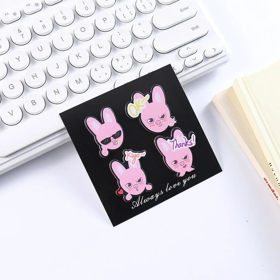 SKZOO 4-Piece Character Pin Collection