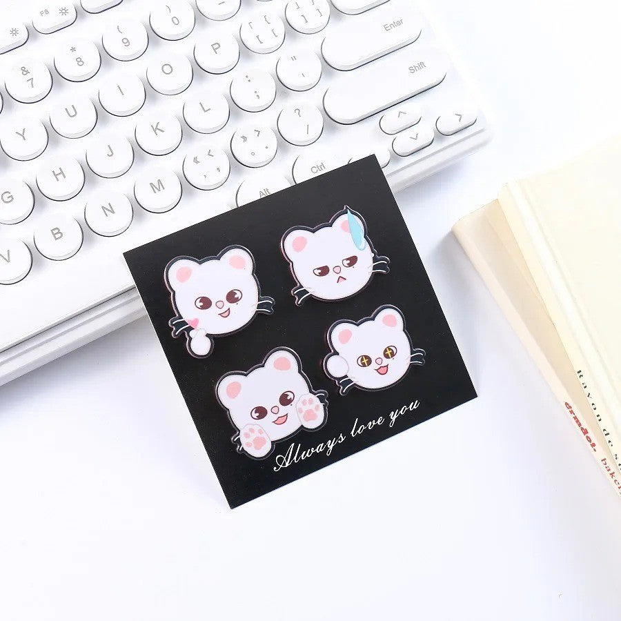 SKZOO 4-Piece Character Pin Collection