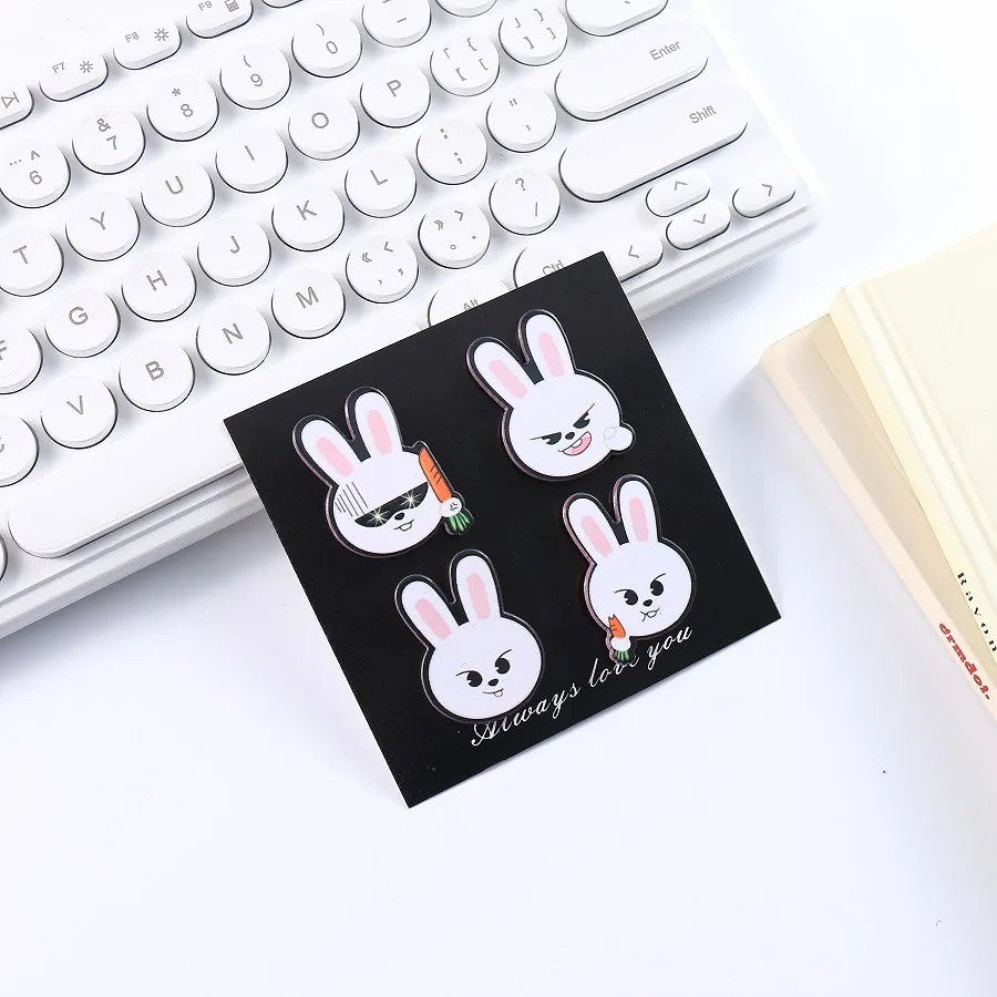 SKZOO 4-Piece Character Pin Collection